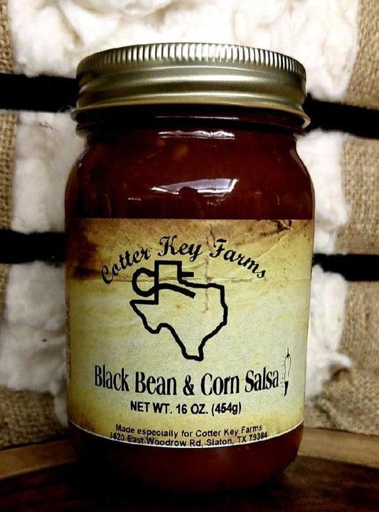 Cotter Key Farms, Lubbock, Texas, Out West Mercantile, Pecan Ridge, Slaton, Texas, Bakery, Gift Shop, Salsas, Sauces, Jams, Gift Items, Near Lubbock, Black Bean and Corn Salsa