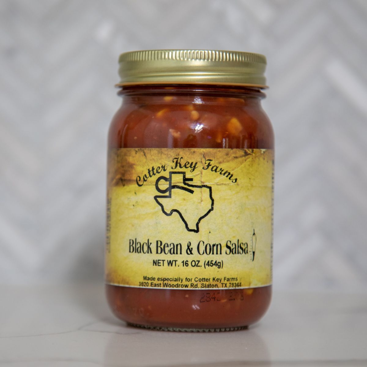 Cotter Key Farms, Lubbock, Texas, Out West Mercantile, Pecan Ridge, Slaton, Texas, Bakery, Gift Shop, Salsas, Sauces, Jams, Gift Items, Near Lubbock, Black Bean and Corn Salsa