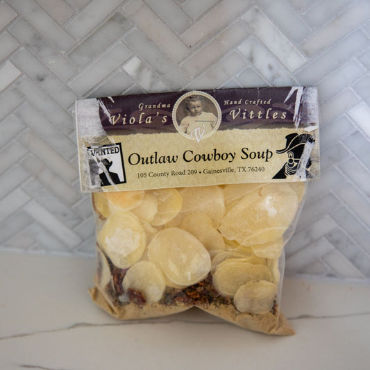 Cotter Key Farms, Lubbock, Texas, Out West Mercantile, Pecan Ridge, Slaton, Texas, Bakery, Gift Shop, Salsas, Sauces, Jams, Gift Items, Near Lubbock, Soup Mix, Viola's Vittles, Outlaw Cowboy Soup