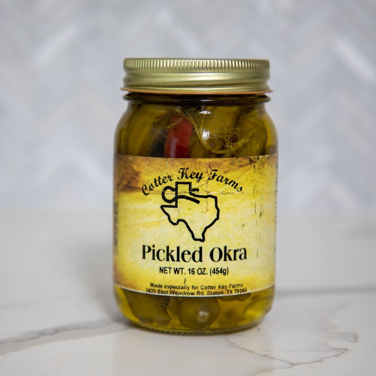 Cotter Key Farms, Lubbock, Texas, Out West Mercantile, Pecan Ridge, Slaton, Texas, Bakery, Gift Shop, Salsas, Sauces, Jams, Gift Items, Near Lubbock, pickled okra